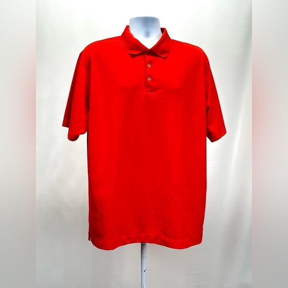 NIKE DRI-FIT Men’s orange polo golf‎ shirt size XL. - Picture 2 of 11